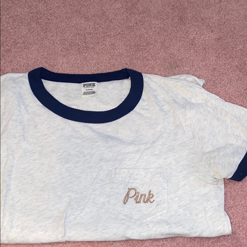 Pink sequin t shirt